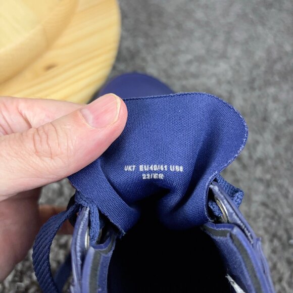 Hunter Original Hi-Top Trainer Shoes Mens Size 8 Purple Rubber Lace Up Sneakers - Picture 8 of 9